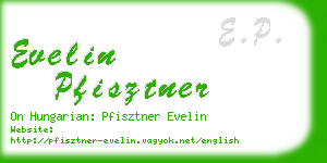 evelin pfisztner business card